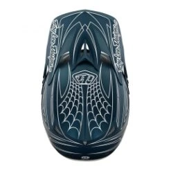 Casque Intégral Troy Lee Design® D3 Fiberlite Spiderstripe - Bleu -Vélo Pièces Magasin casque integral troy lee design r d3 fiberlite spiderstripe bleu 3