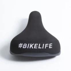 Selle BIKELIFE Noire Logo Blanc -Vélo Pièces Magasin selle bikelife noire logo blanc 4
