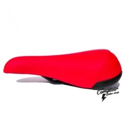 Selle BIKELIFE Rouge Logo Blanc -Vélo Pièces Magasin selle bikelife rouge logo blanc 2